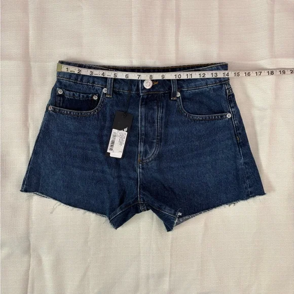 Gianni Bini Dark Wash Denim Mini Shorts Sz 26 NWT | Gianni Bini Madilyn Shorts - - Picture 6 of 7